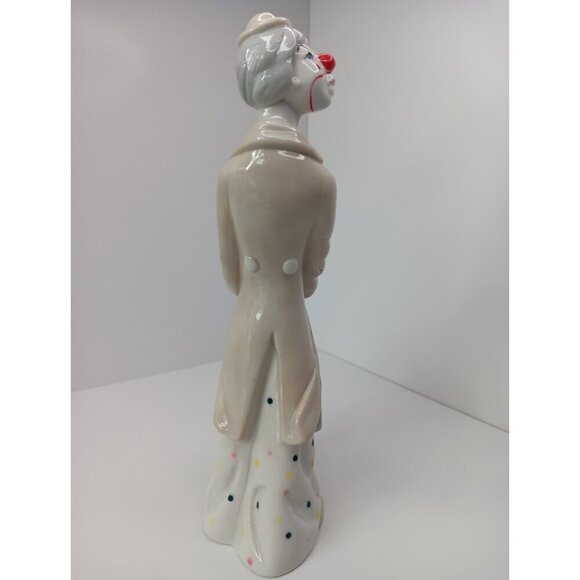 Porcelain Cascades Clown Playing The Piano With Dice 10" Tall 6340C - Picture 5 of 9